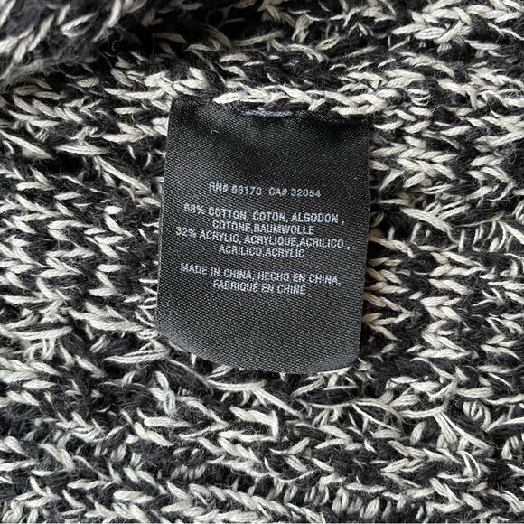 Anthropologie Black and White Knitted Cardigan - Size: Small - Picture 5 of 5